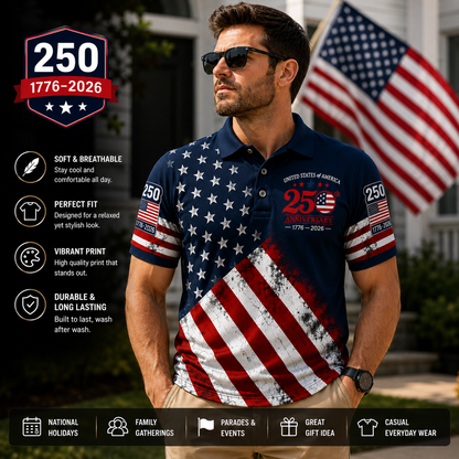 Liberty Heritage Polo – America 250 Edition