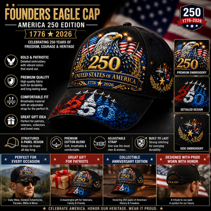 Founders Eagle Cap – America 250 Aviation Edition.