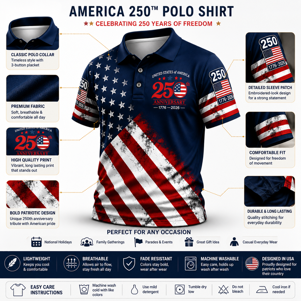 Liberty Heritage Polo – America 250 Edition