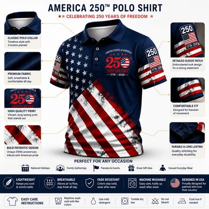 Liberty Heritage Polo – America 250 Edition