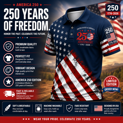 Liberty Heritage Polo – America 250 Edition