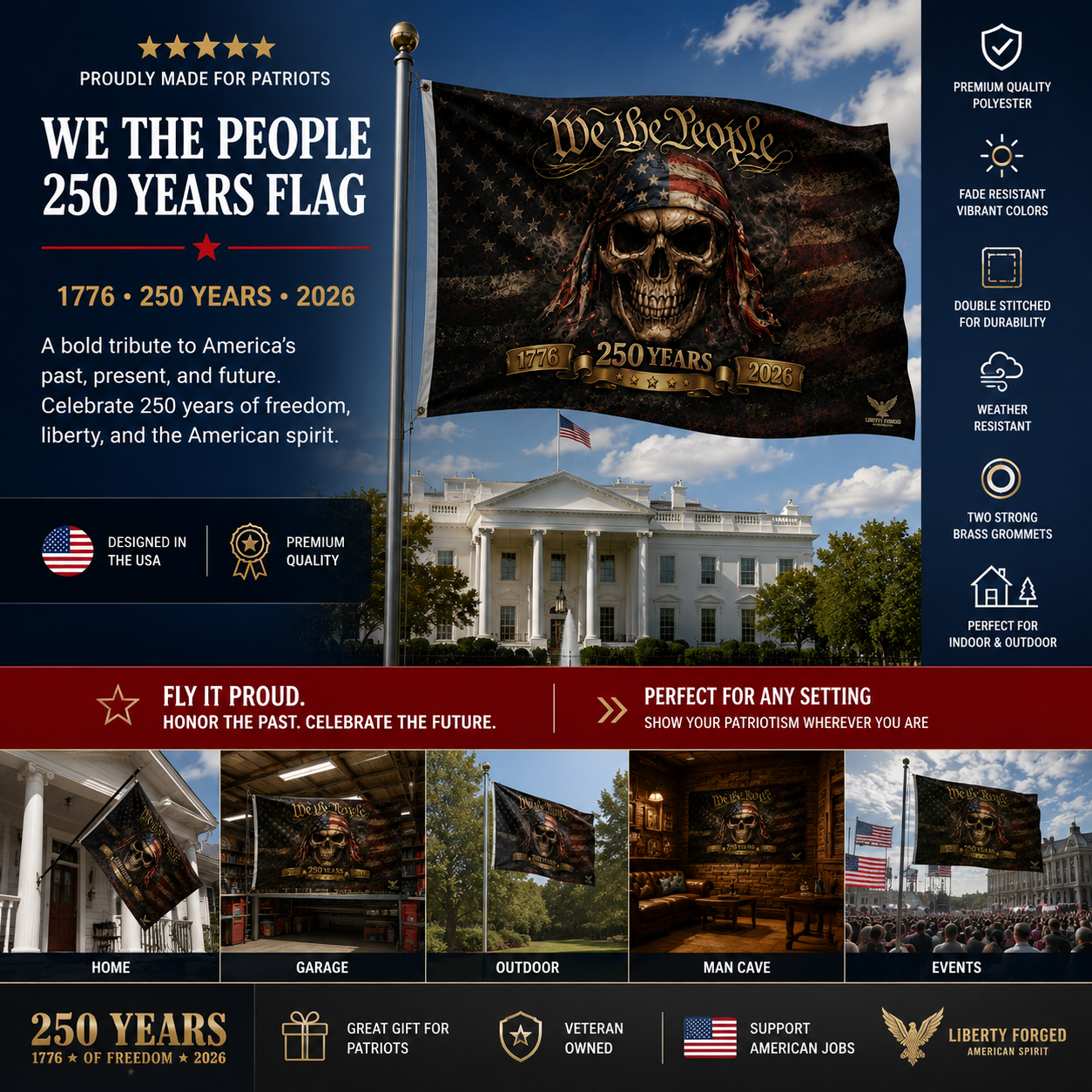 We The People™ 250th Anniversary Flag