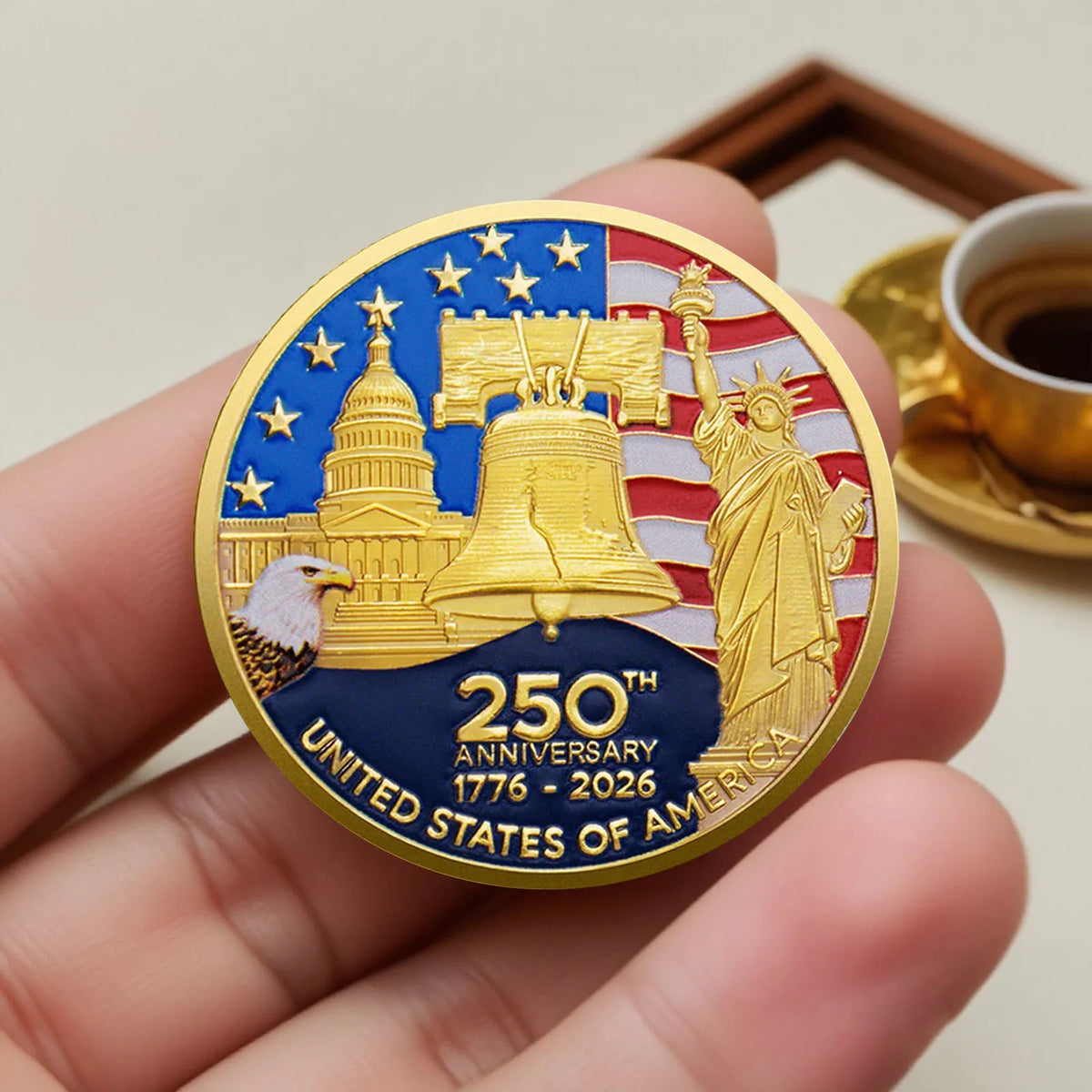 America 250 Commemorative Coin – Gold Edition