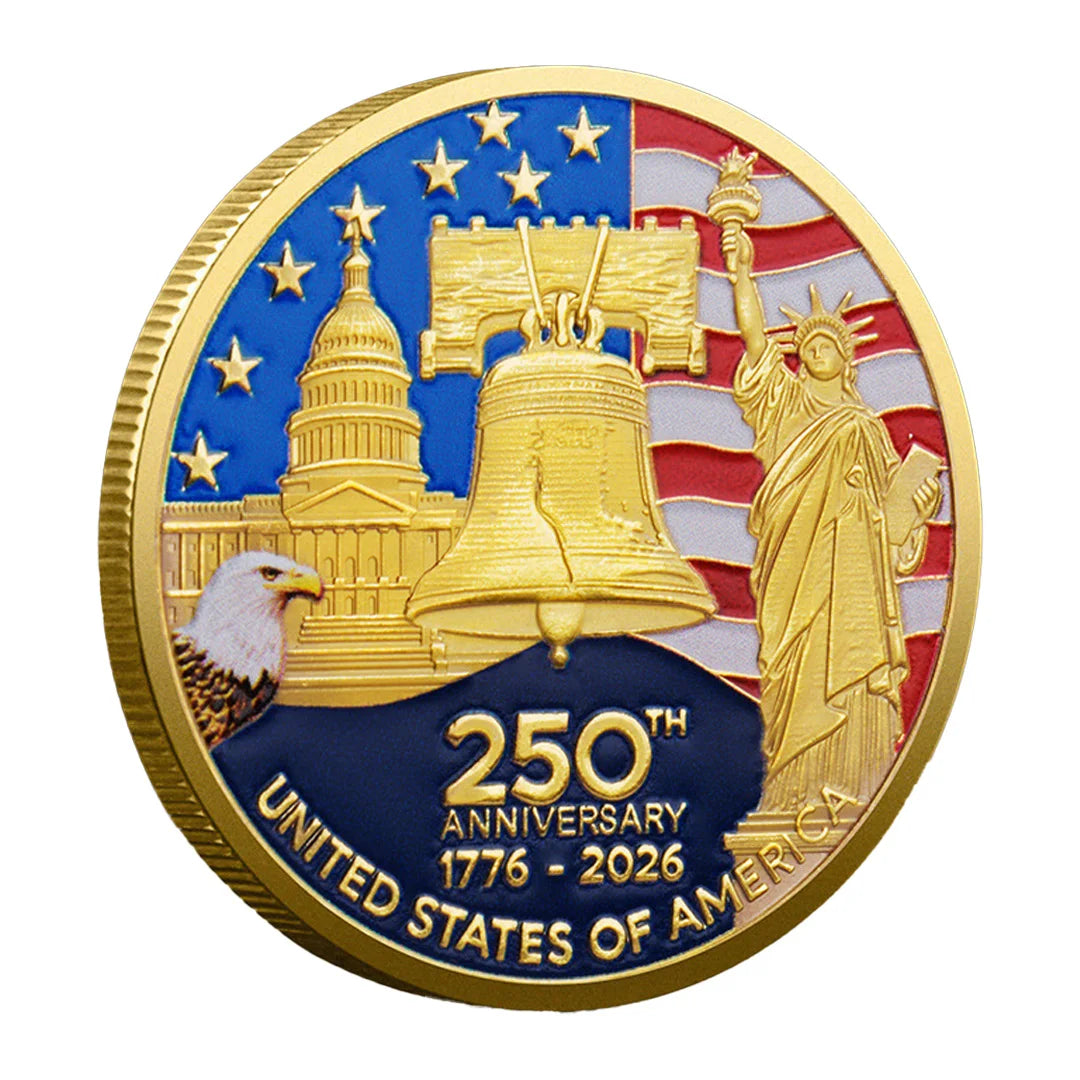 America 250 Commemorative Coin – Gold Edition